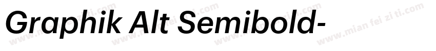 Graphik Alt Semibold字体转换